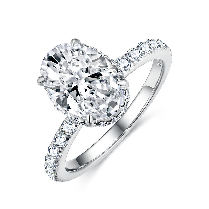 "Patricia“ 2.5ct Oval Moissanite Ring S925