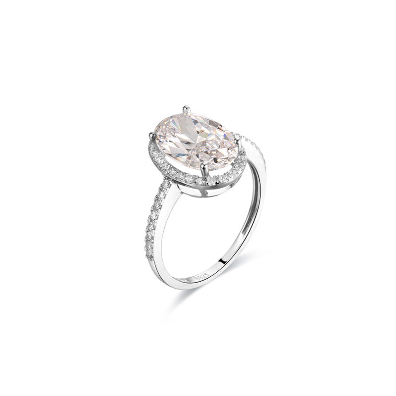 "Aria" 5ct Oval Cut Moissanite Ring