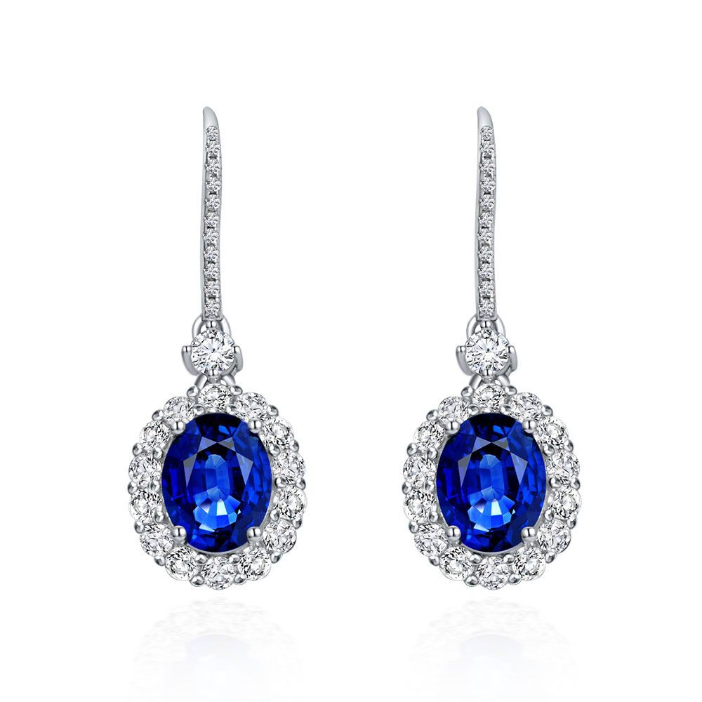 "Ashley" 2ct S925 Earrings/Necklace/Ring 18KGP