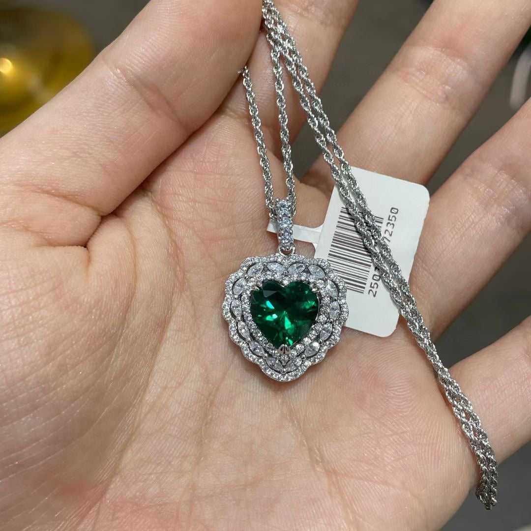 "Emerald Ice" 2ct Moissanite Halo Ring