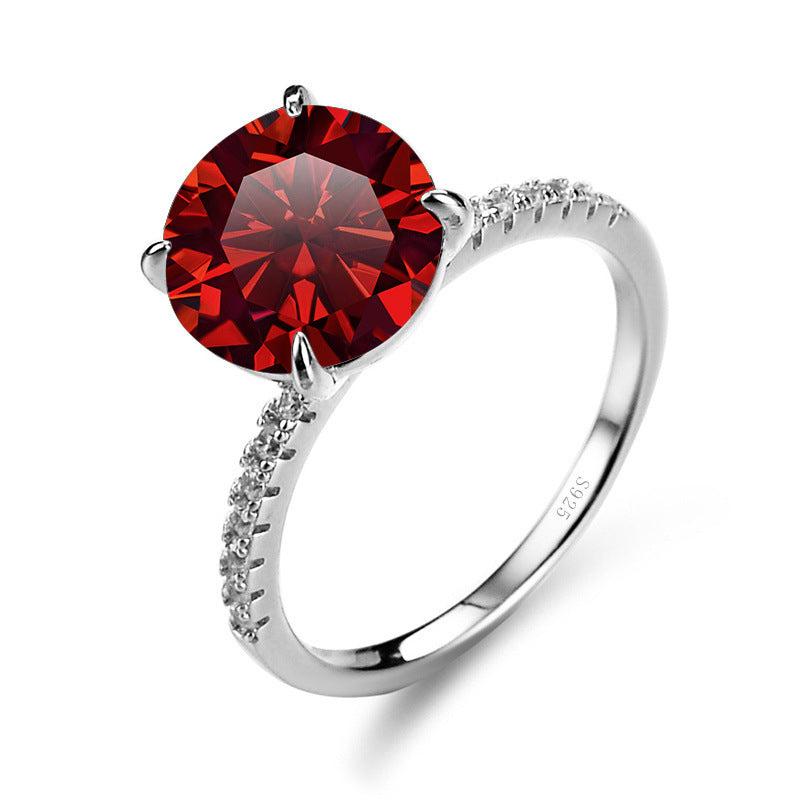 5ct Colorful Moissanite Ring
