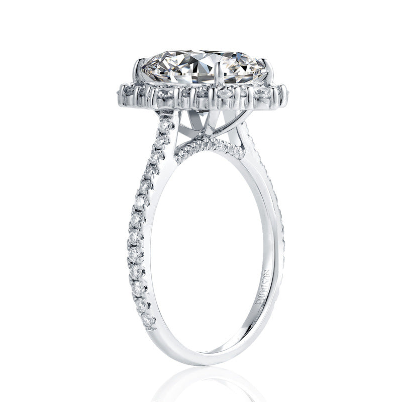 Pre "Iris" 4ct Radiant Cut Moissanite Ring