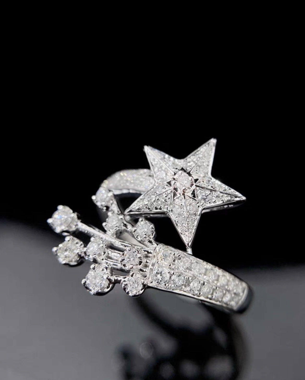 "Sky"- Moissanite Ring Band