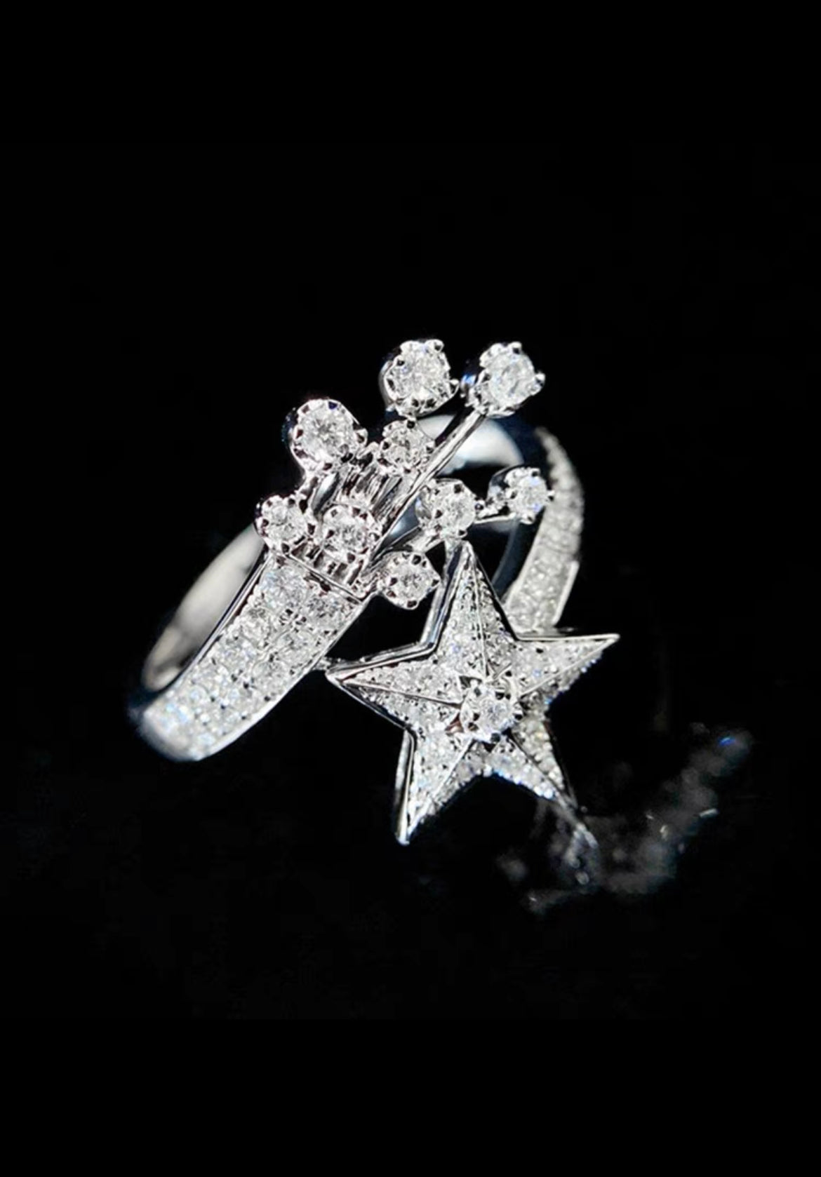 "Sky"- Moissanite Ring Band