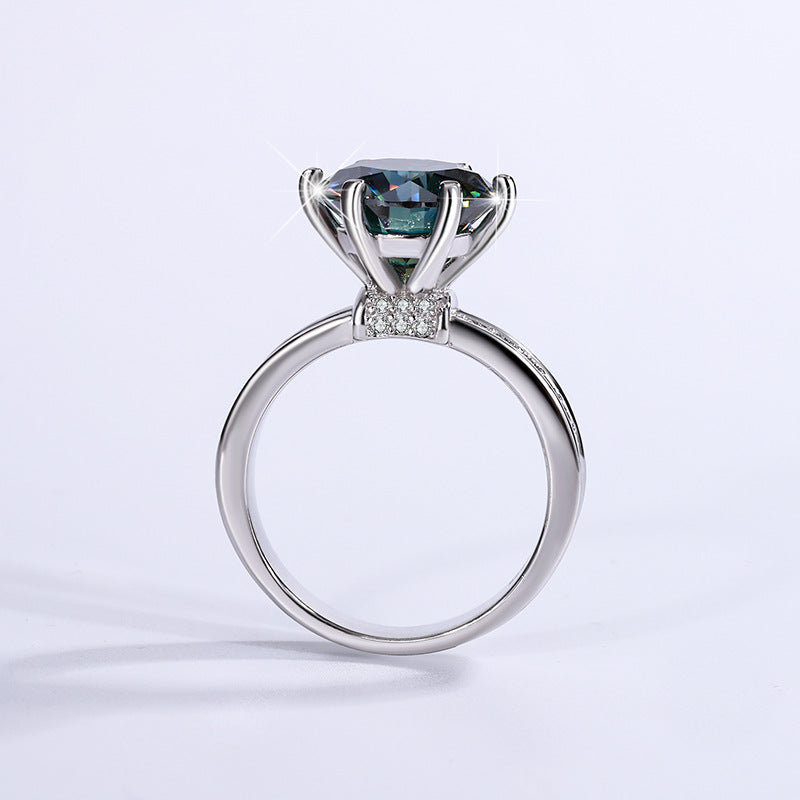 "Coco" 3ct Round Cut Moissanite Ring