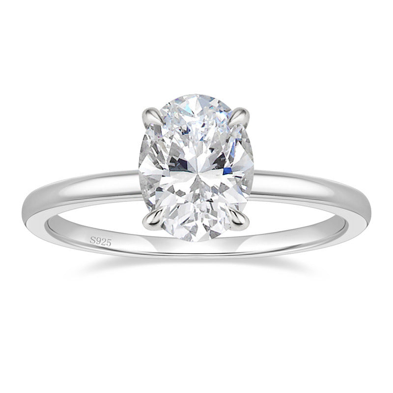 "Tina" Oval Cut Moissanite Ring