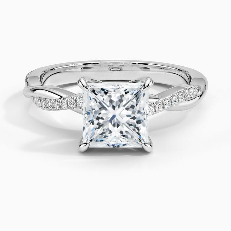 "Rosa" Twisted Vine Moissanite Ring
