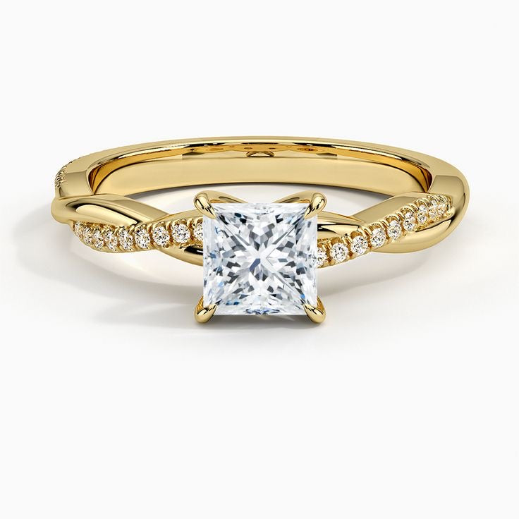 "Rosa" Twisted Vine Moissanite Ring