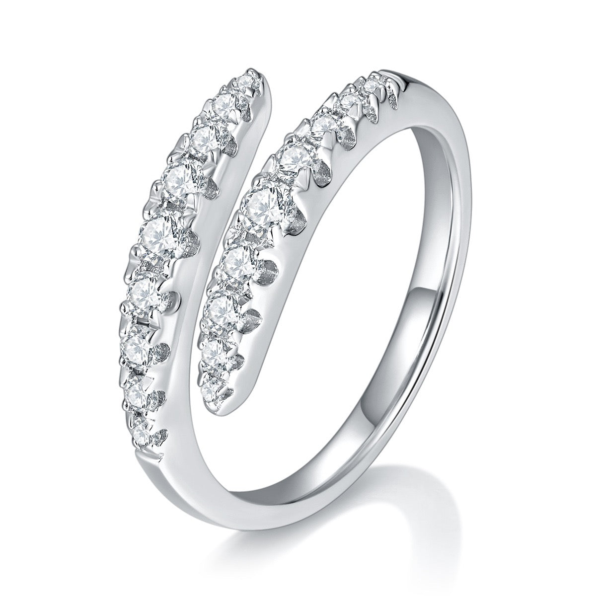 "Dani" Full Moissanite Wedding Band S925