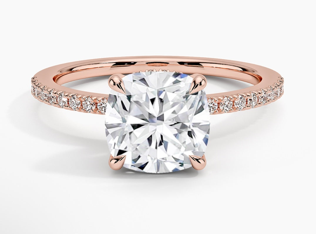 "Vivian" 5ct Cushion Cut Full Moissanite S925