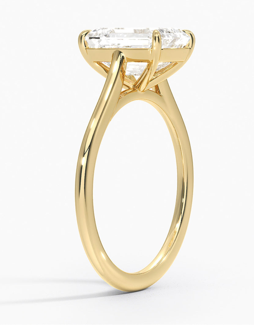 "Stephanie" 6ct Emerald Cut Moissanite S925