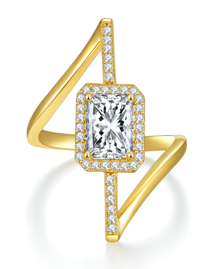 "Paula" Full Moissanite Ring S925