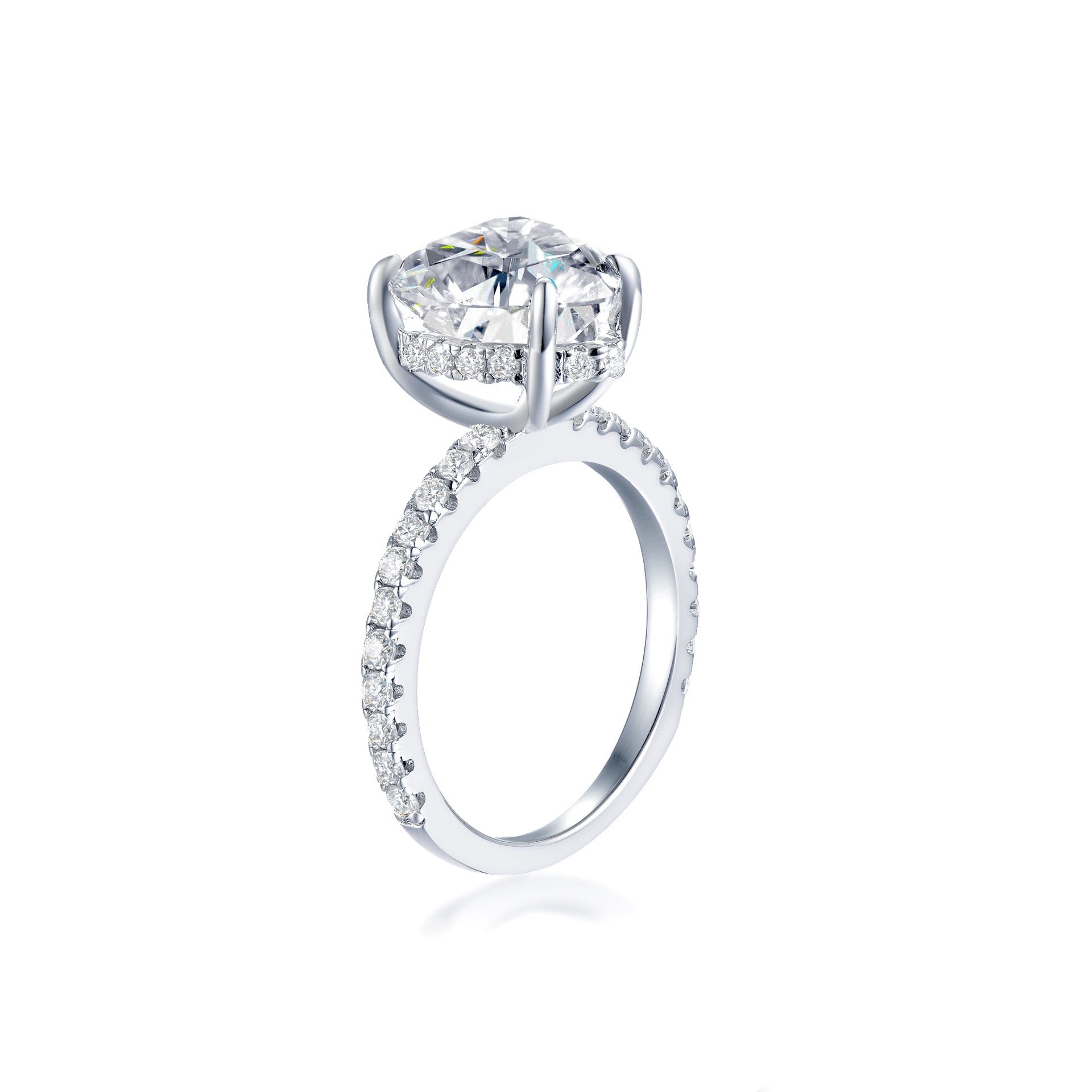 Pre "Cupid" 4ct Heart Cut Moissanite Ring