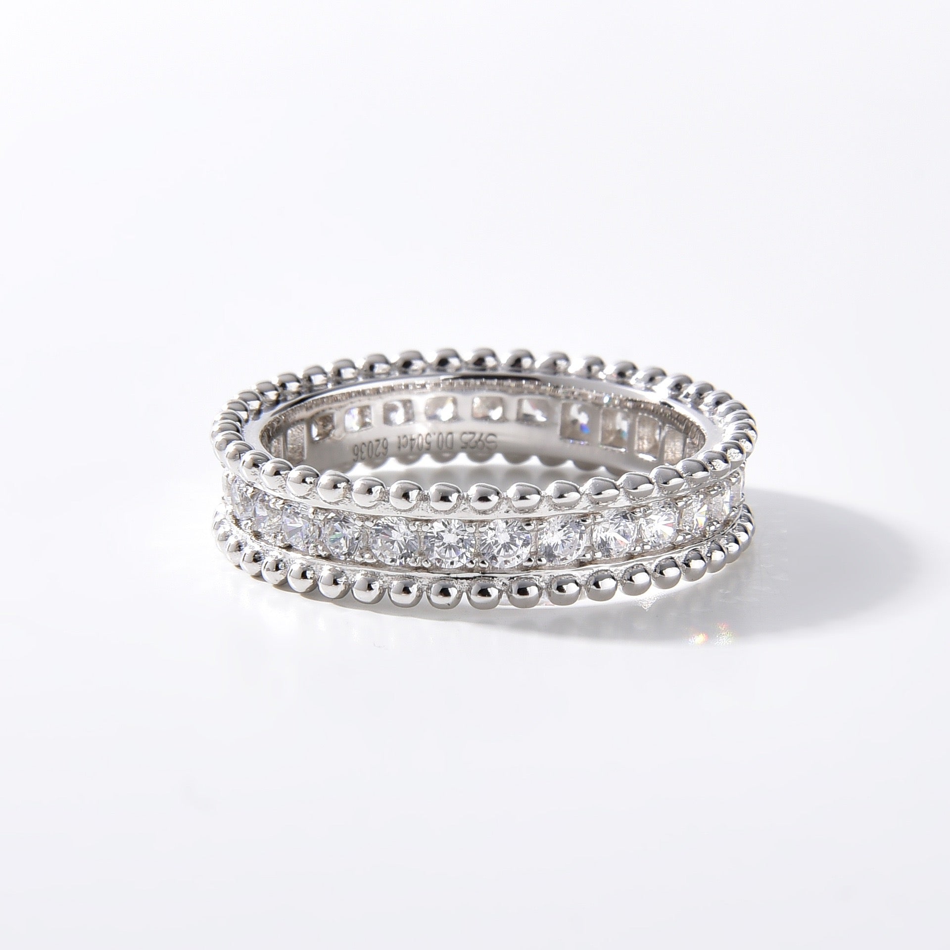 "Mimi" Full Moissanite Wedding Band S925