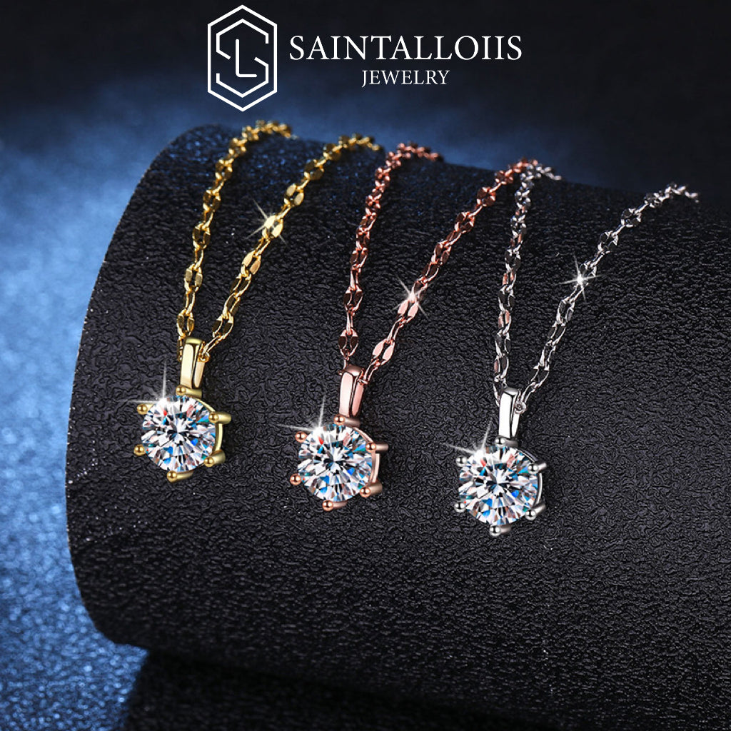 Flash sale 1ct Colorful Moissanite Earrings Necklace Bracelets S925