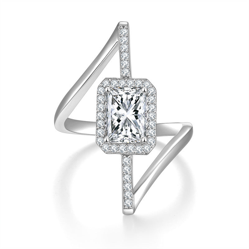 "Paula" Full Moissanite Ring S925