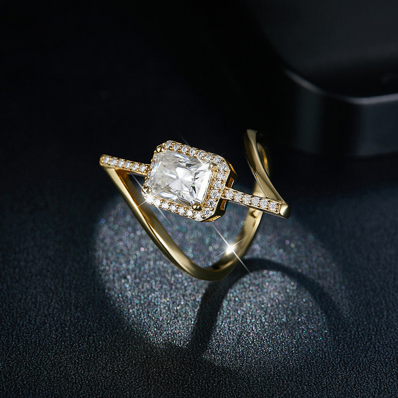 "Paula" Full Moissanite Ring S925