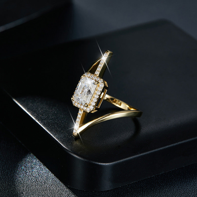 "Paula" Full Moissanite Ring S925