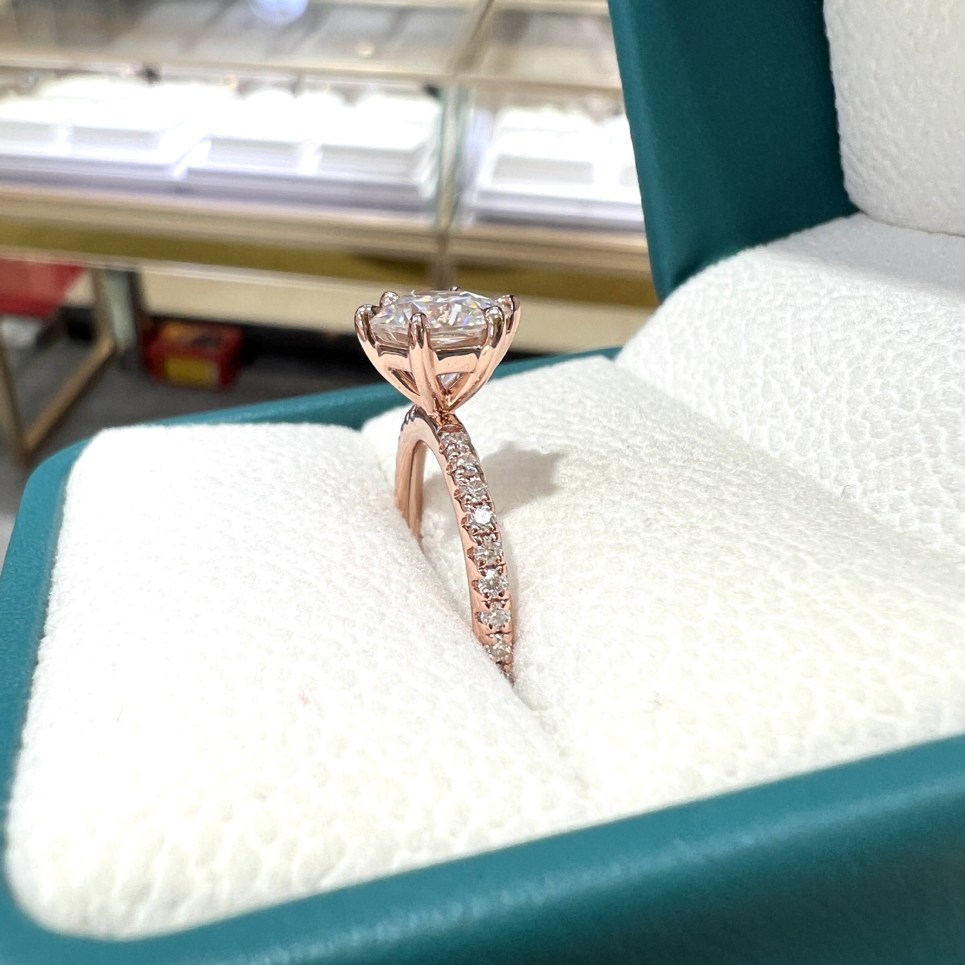 "Hexagon" 2ct Hexagon Cut Moissanite Ring S925