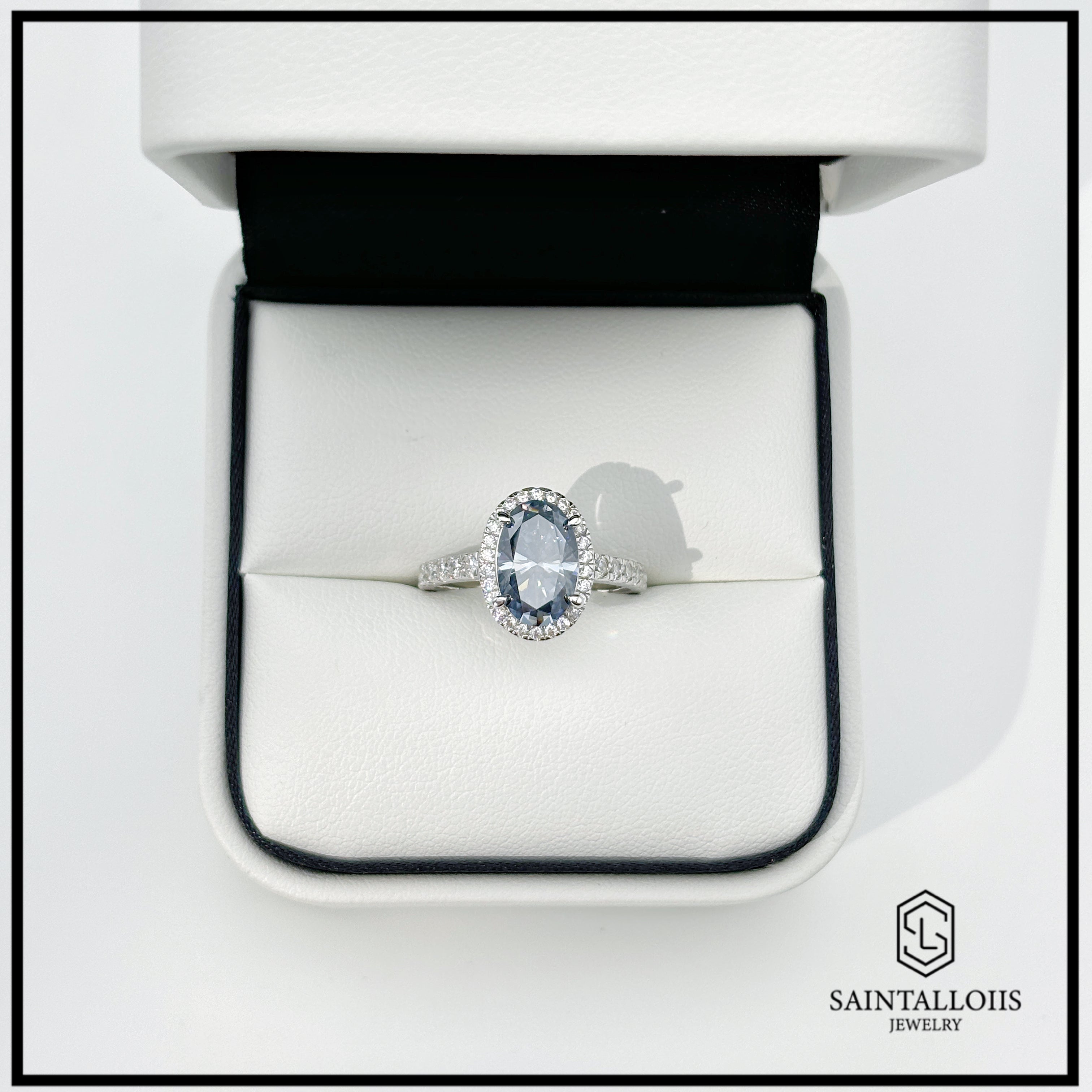 "Jamie" 3ct Oval Cut Multiple Color Moissanite S925