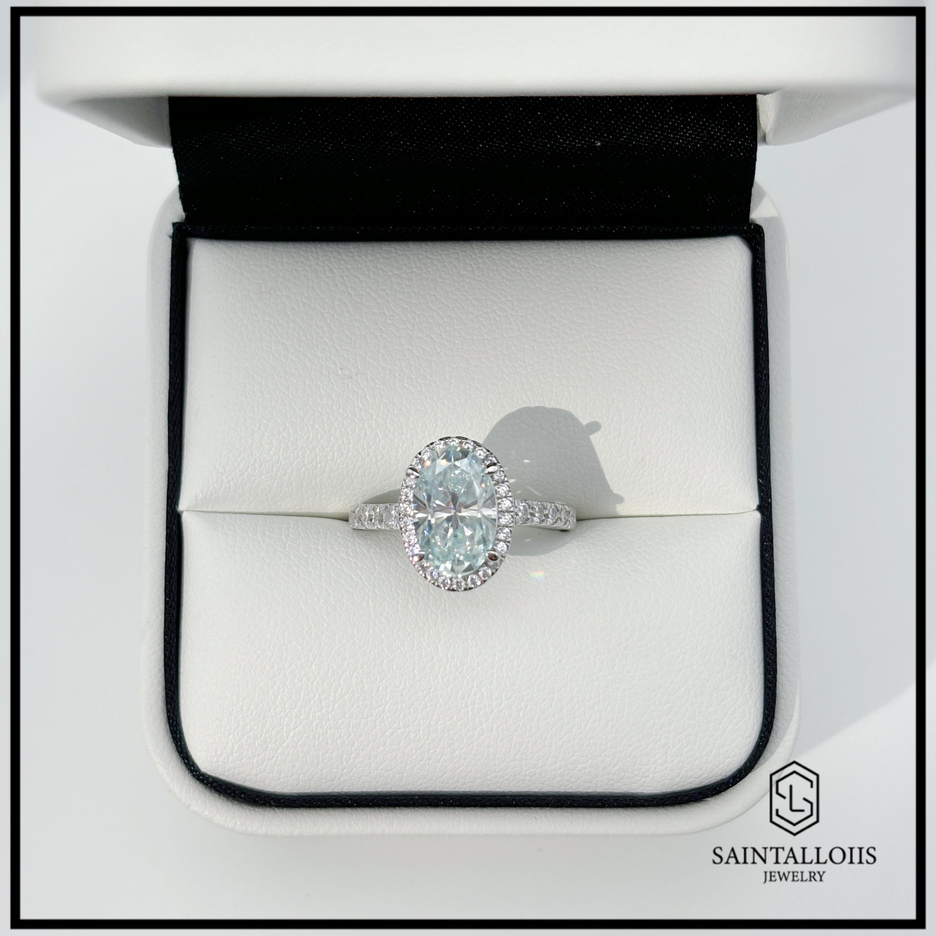 "Jamie" 3ct Oval Cut Multiple Color Moissanite S925