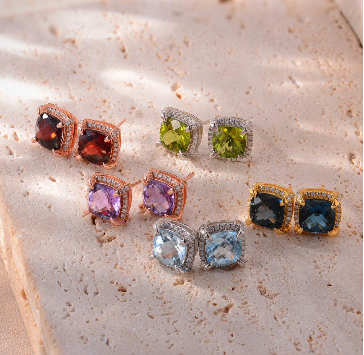 "Herland" Series "Choose Your Gem" Earrings S925