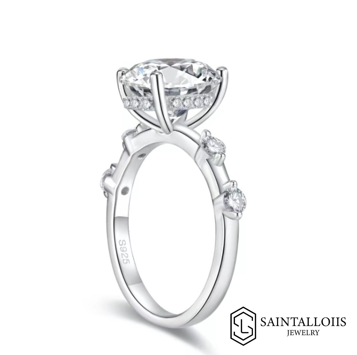 "Bea" 3ct Oval Cut Moissanite Ring