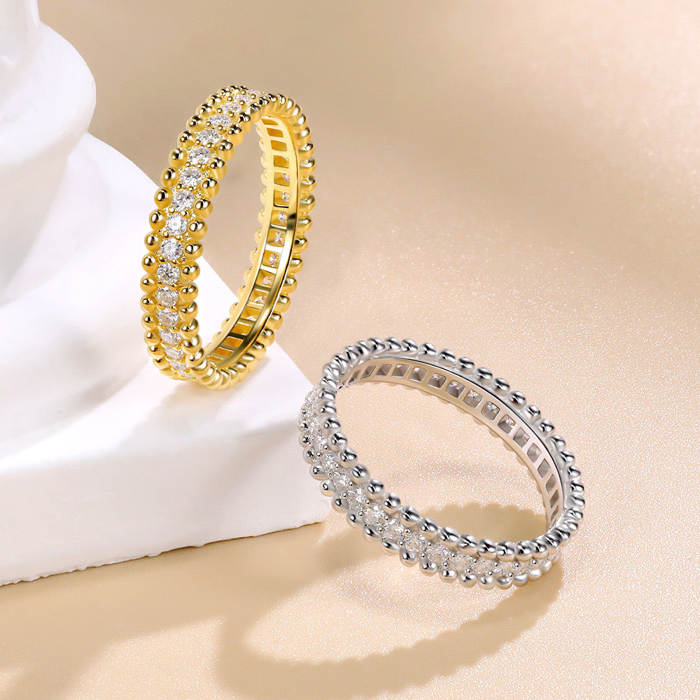 "Mimi" Full Moissanite Wedding Band S925