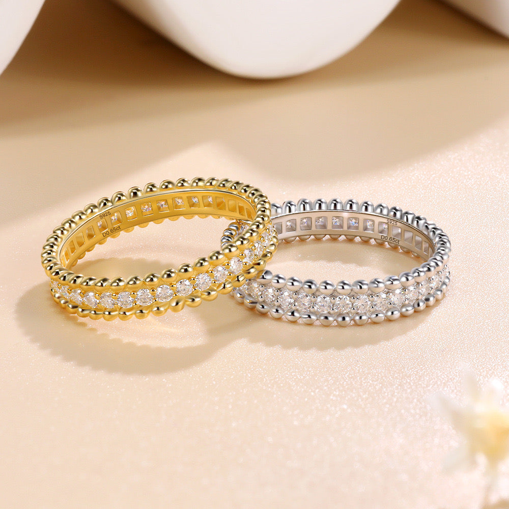 "Mimi" Full Moissanite Wedding Band S925