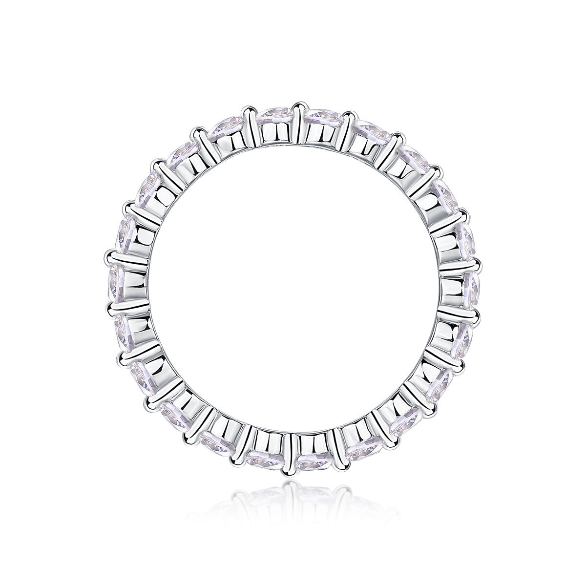 "Elise" Eternity Moissanite Ring Band S925