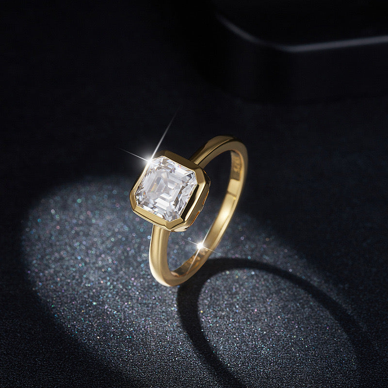 "Mali" 2ct Vintage Design Moissanite Ring S925