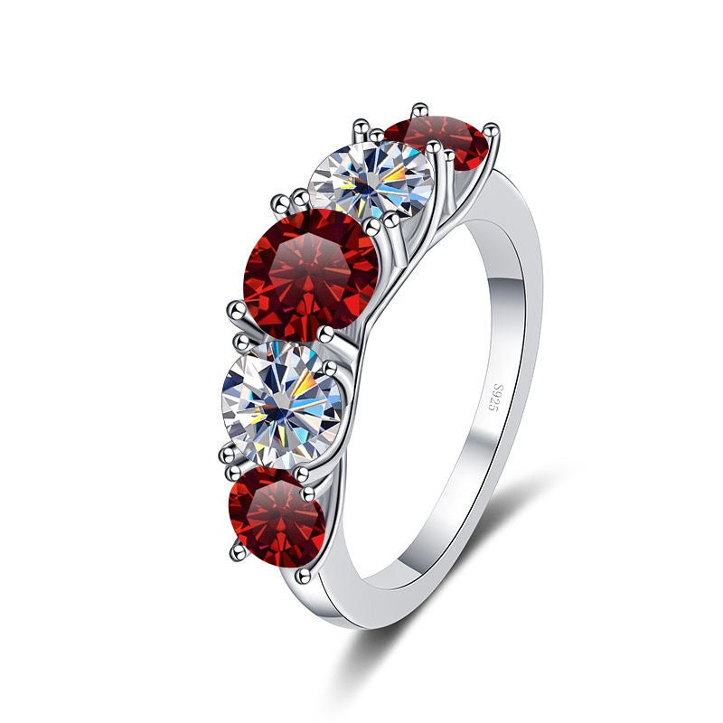 "Rose" Series "Choose Your Gem" Colorful Moissanite S925