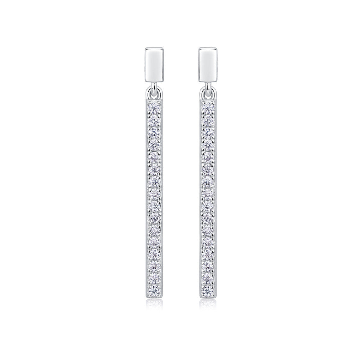 "Babysbreath" Tennis Earrings Moissanite S925