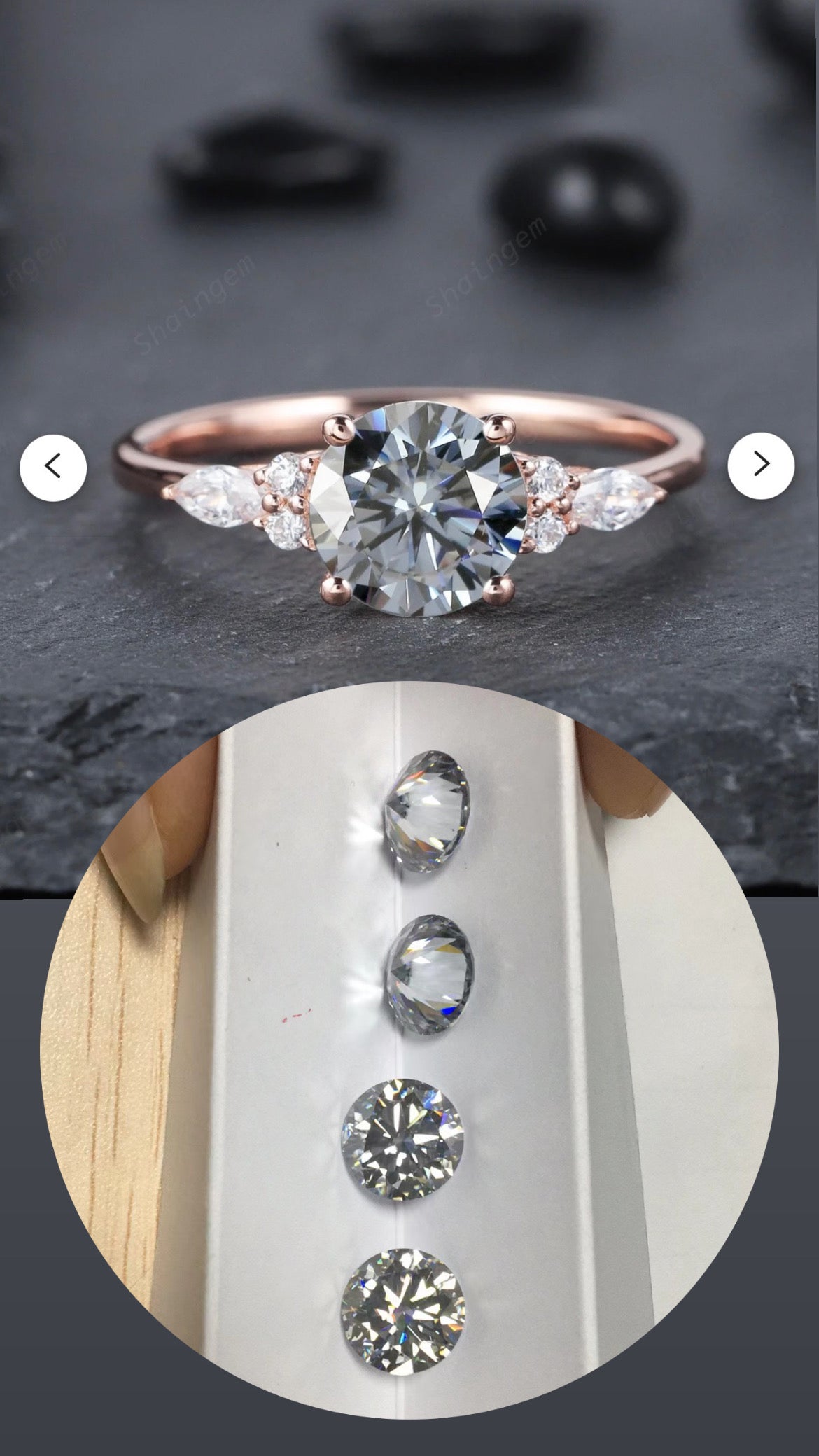 SaintalLoiis Moissanite individuell
