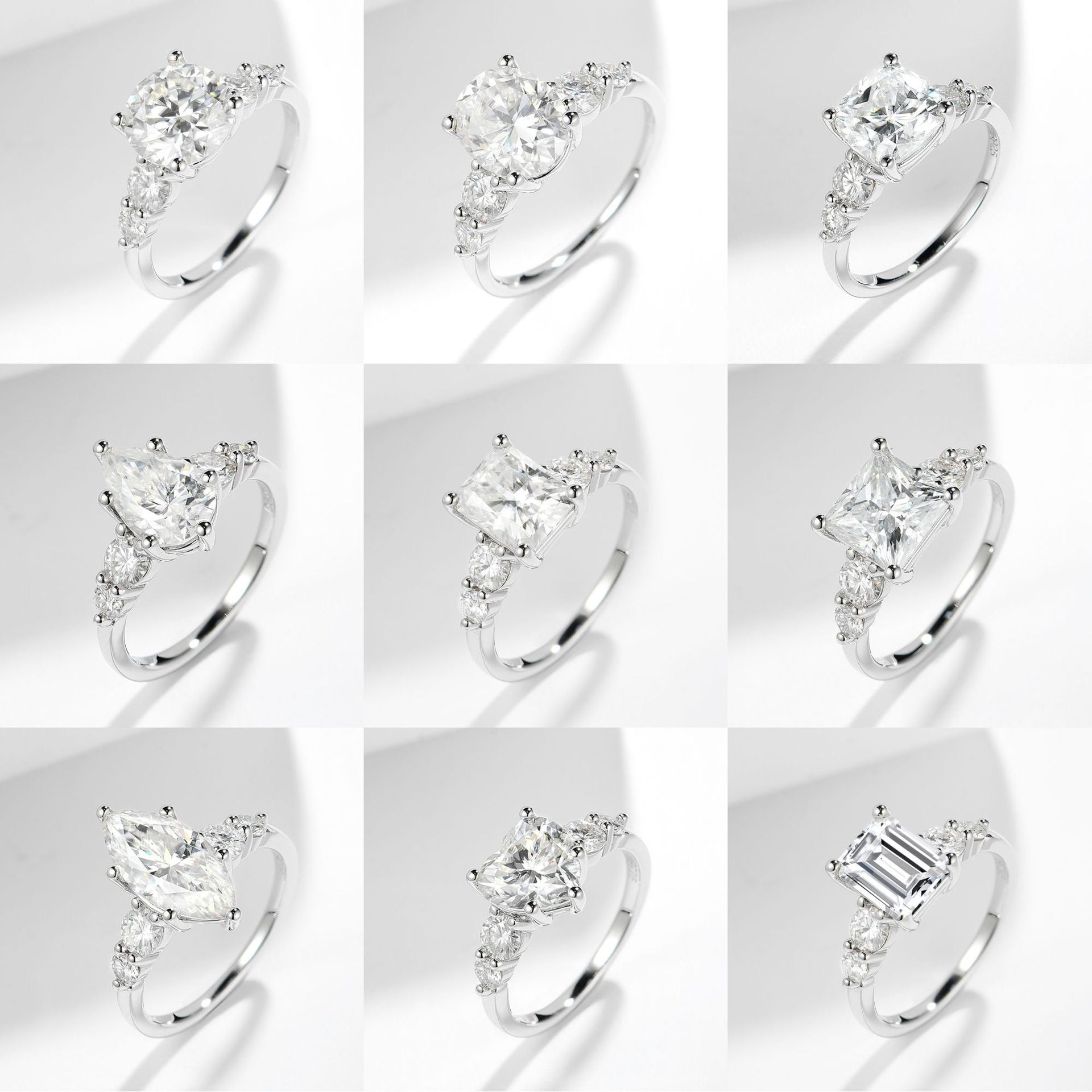 "Elodie" 3ct Engagement Moissanite Ring S925