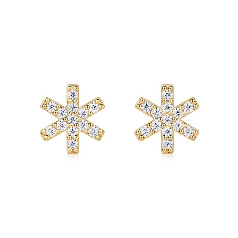 "Snowflakes" Christmas Season Moissanite Earrings