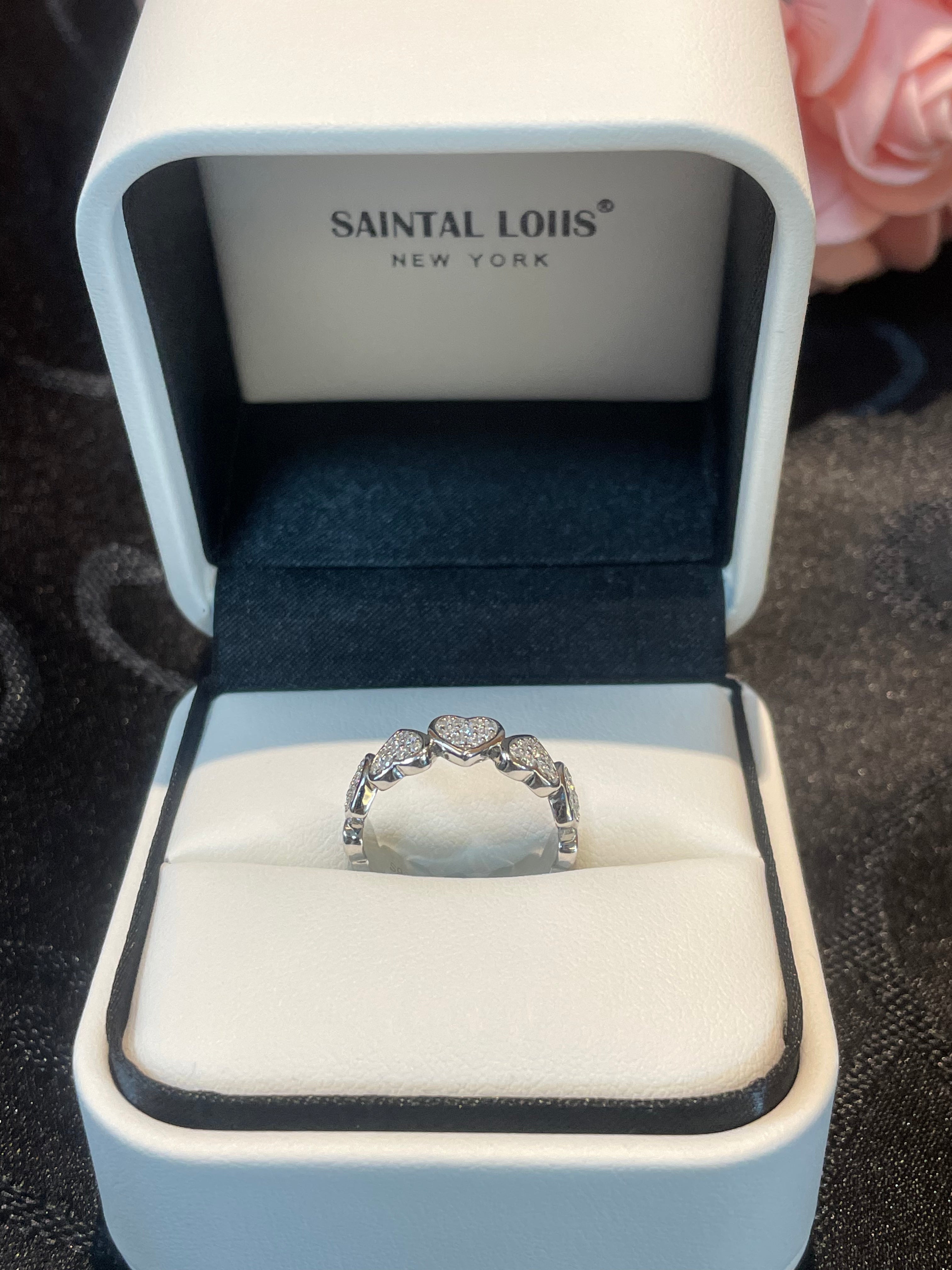 "Hermia" 0.72ct Moissanite Band S925