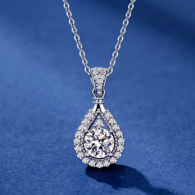 "Sofia" 2/5ct Round Cut Moissanite Necklace
