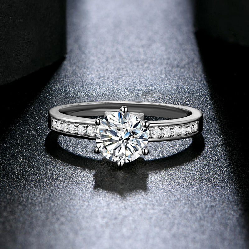 "Coco" 3ct Round Cut Moissanite Ring
