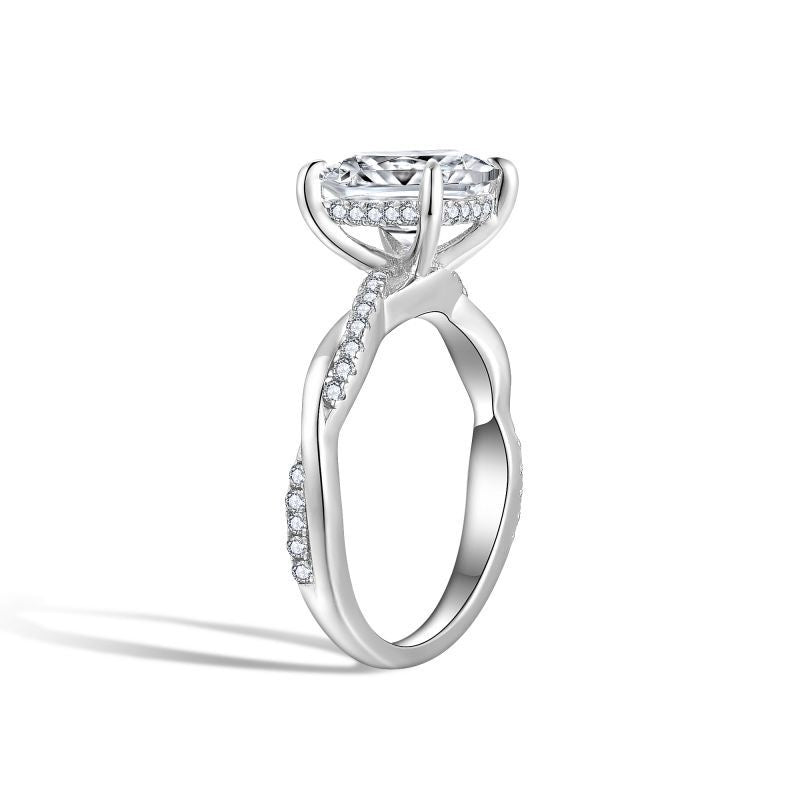 "Rosa" Twisted Vine Moissanite Ring