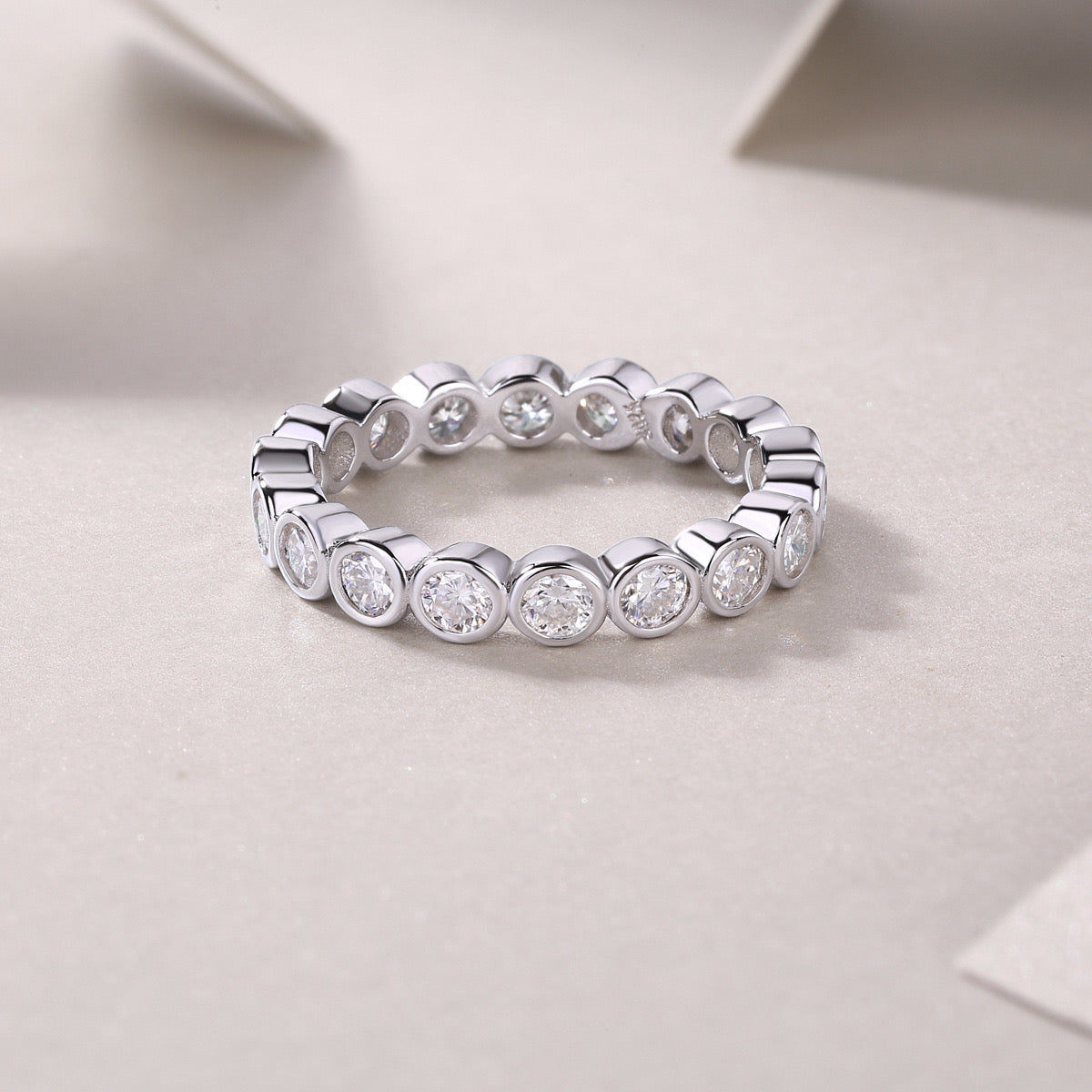"Sienna" Moissanite Wedding Ring Band S925