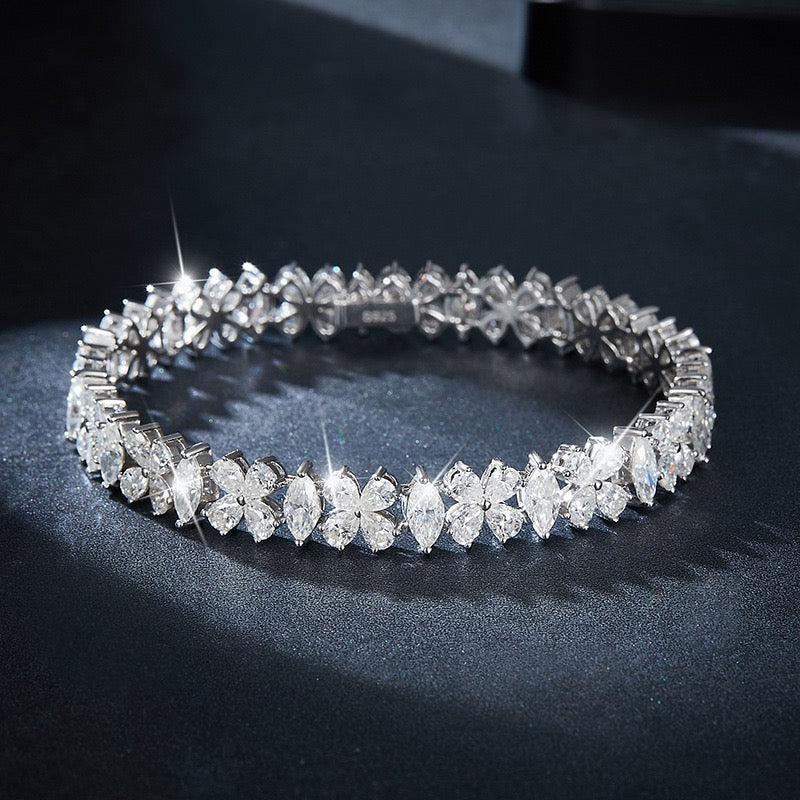 "Eve" Marquise Cut Moissanite Bracelet