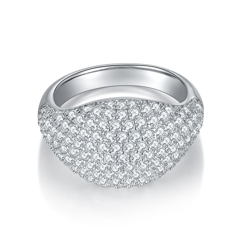 "Dome" Moissanite Ring Band