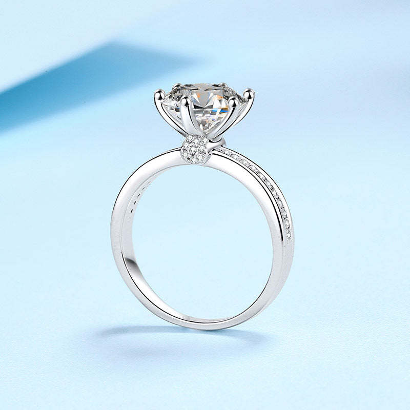 "Coco" 3ct Round Cut Moissanite Ring