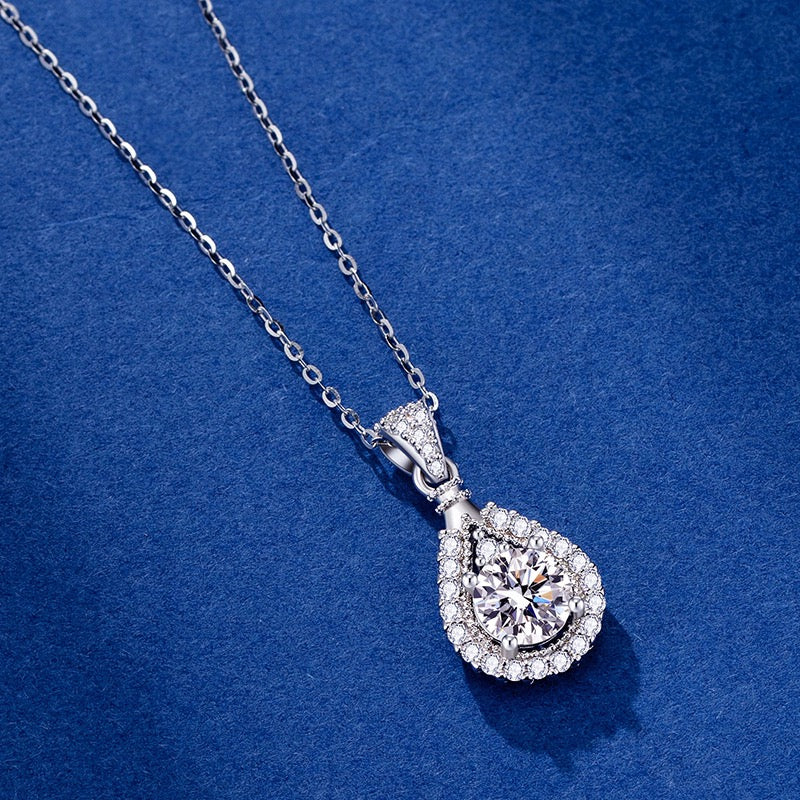 "Sofia" 2/5ct Round Cut Moissanite Necklace