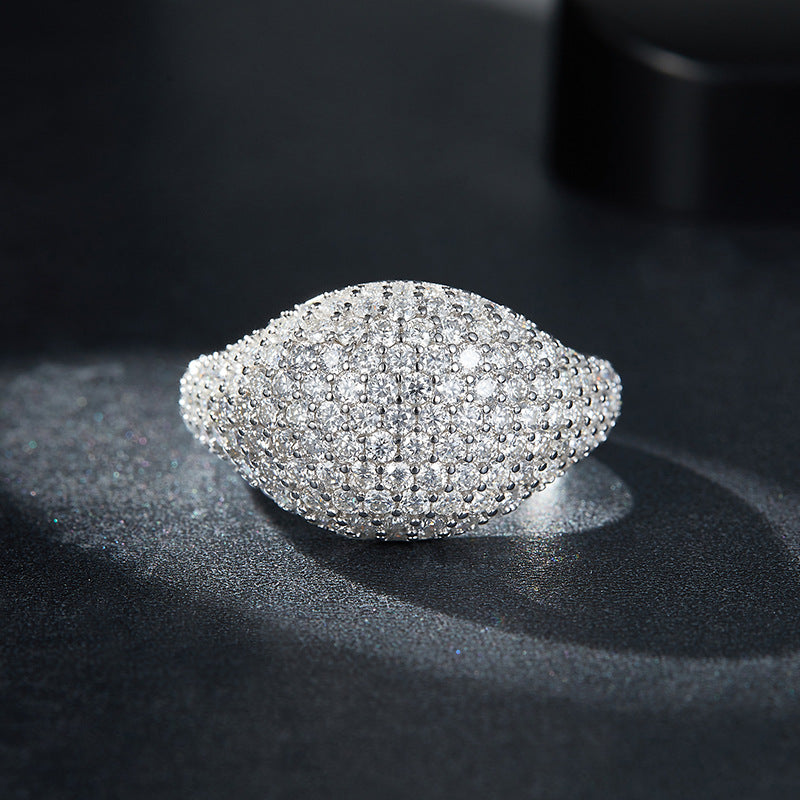 "Dome" Moissanite Ring Band