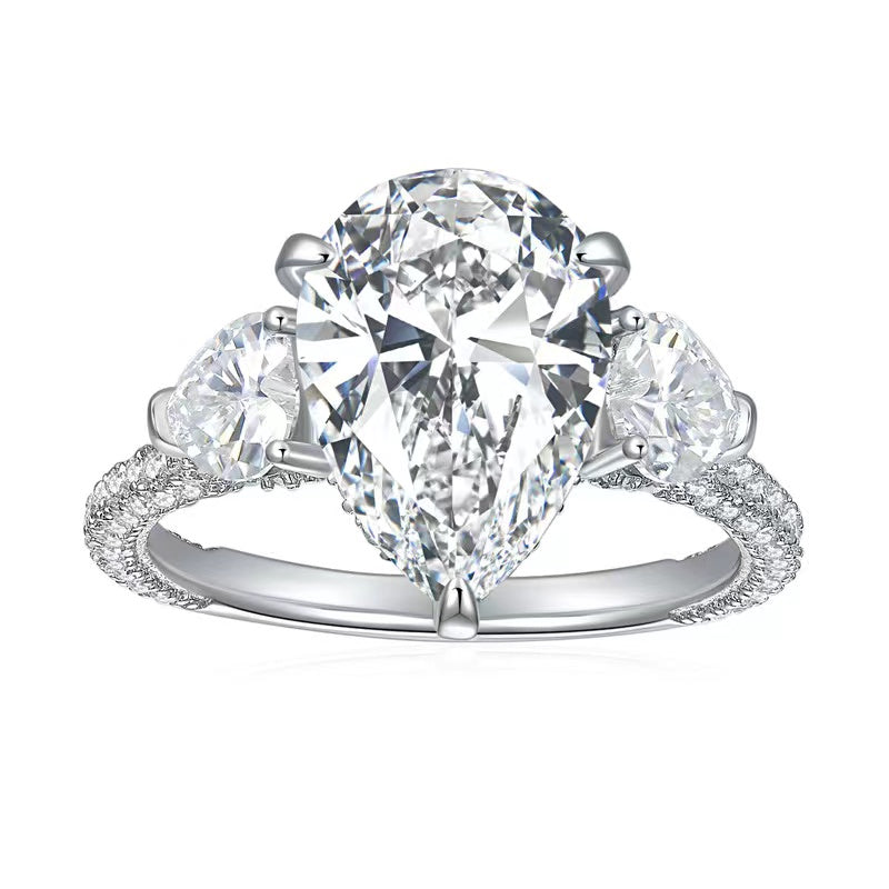 "GiGi" 5ct Pear Cut Moissanite Ring