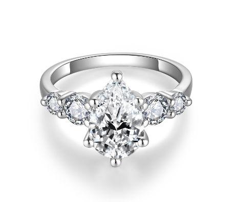 "Elodie" 3ct Engagement Moissanite Ring S925