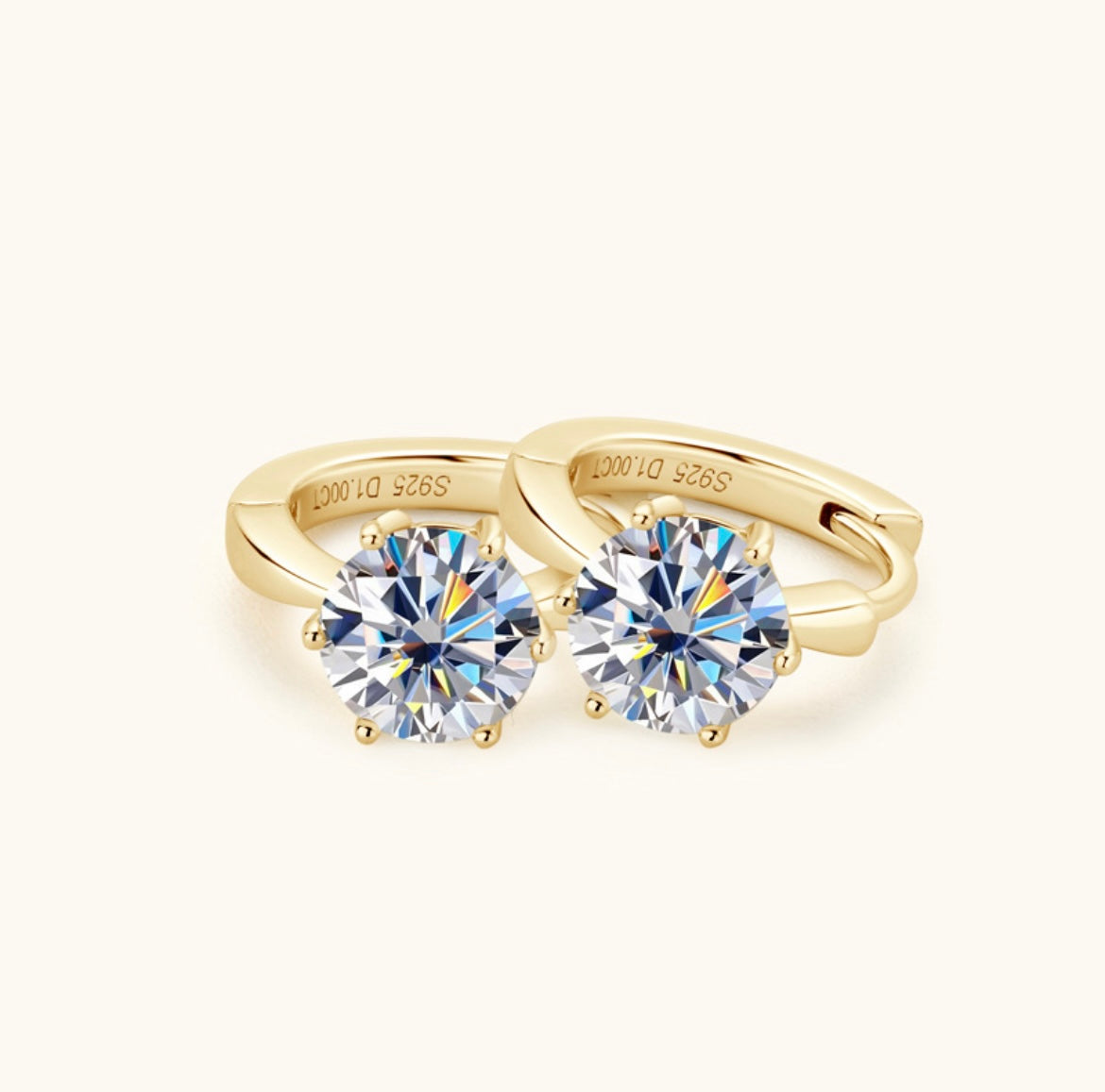"Vera" 1ct Moissanite Earrings