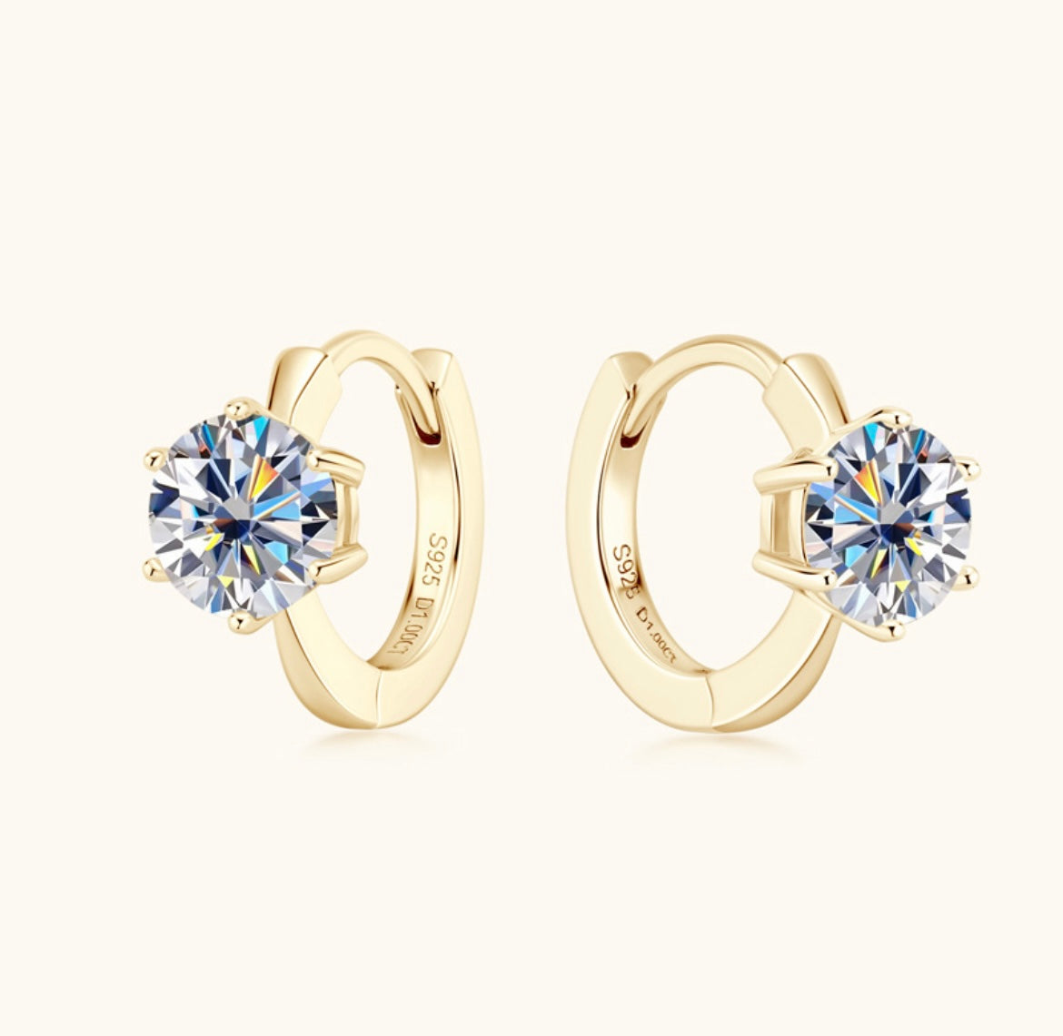 "Vera" 1ct Moissanite Earrings